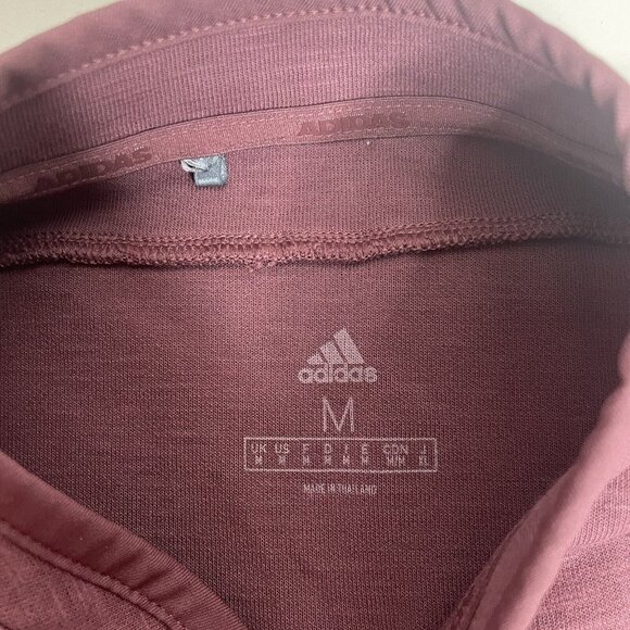 Adidas Size M Men's Golf Pullover Henley Long Sleeve Button Embroidered Logo - Picture 5 of 12